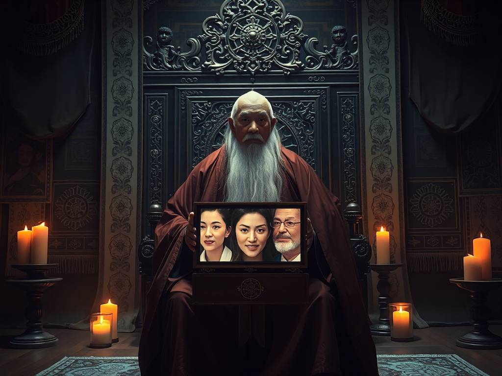 圣僧给李连杰看面相视频(1)