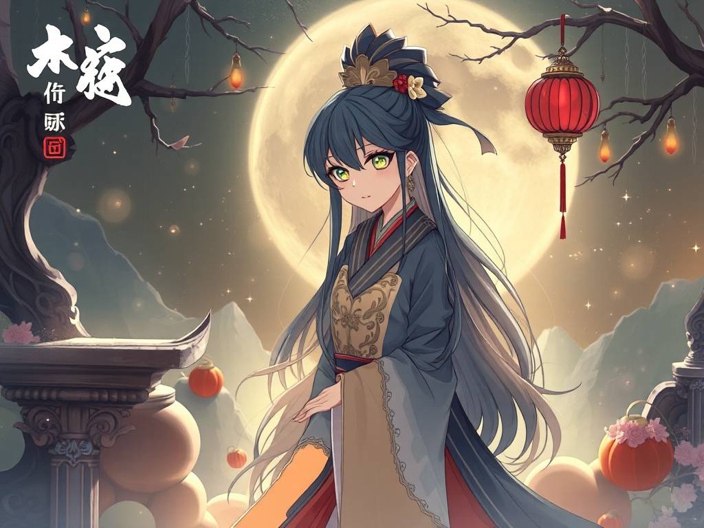 双子座动漫少女图片 天使与恶魔