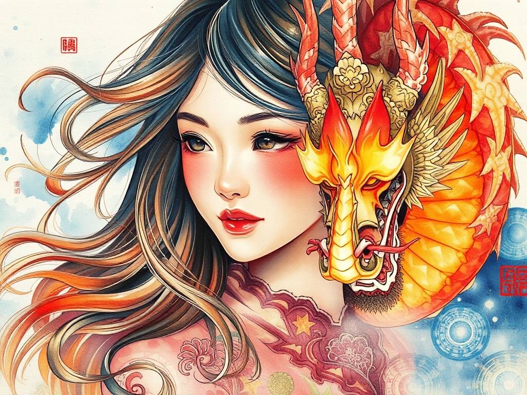 生肖龙水瓶女