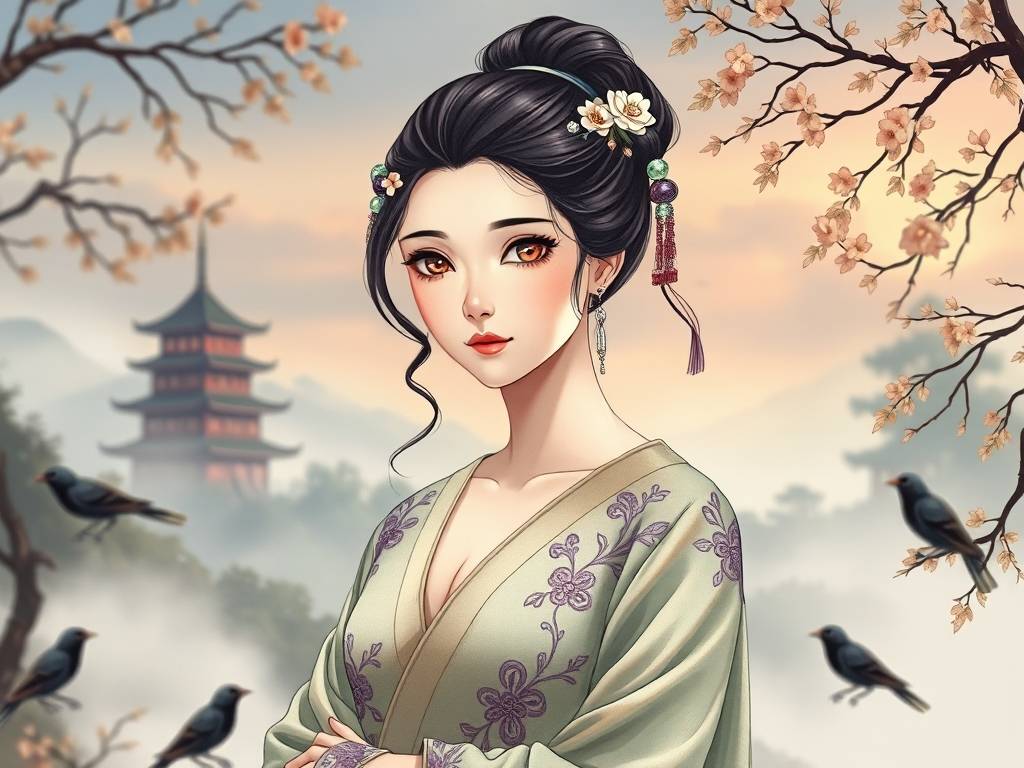 处女座古风头像女动漫仙气