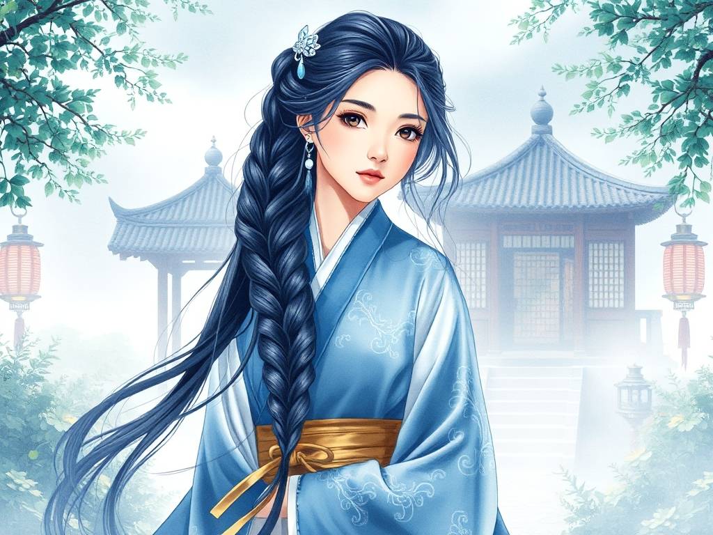 水瓶座的汉服发型图片(1)