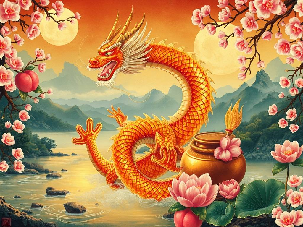 属龙挂什么画