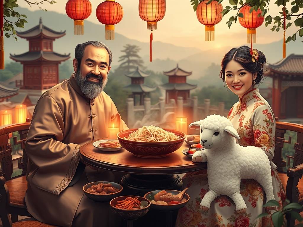 一家三口都属羊的来说说