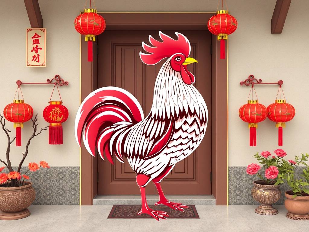 属鸡入户春节挂什么好(1)