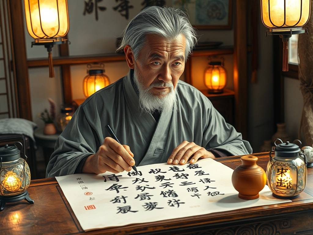 道家看40岁面相的书法怎么样