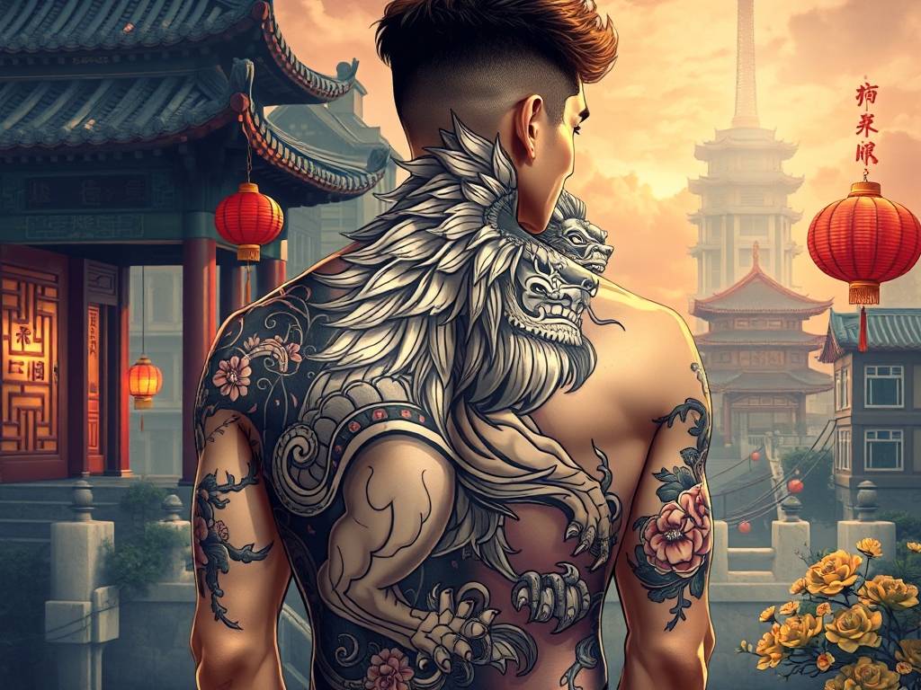 背上纹狮子有什么讲究