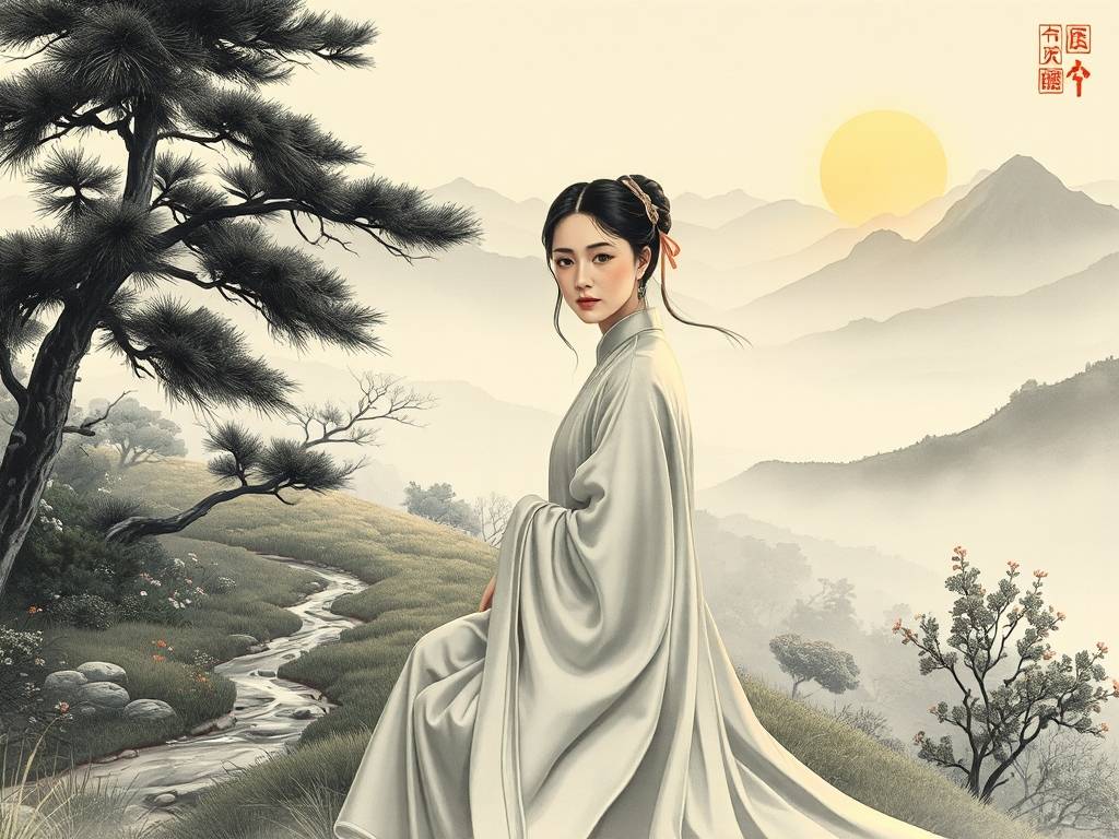 适合1974属虎微信头像山水风景女(1)