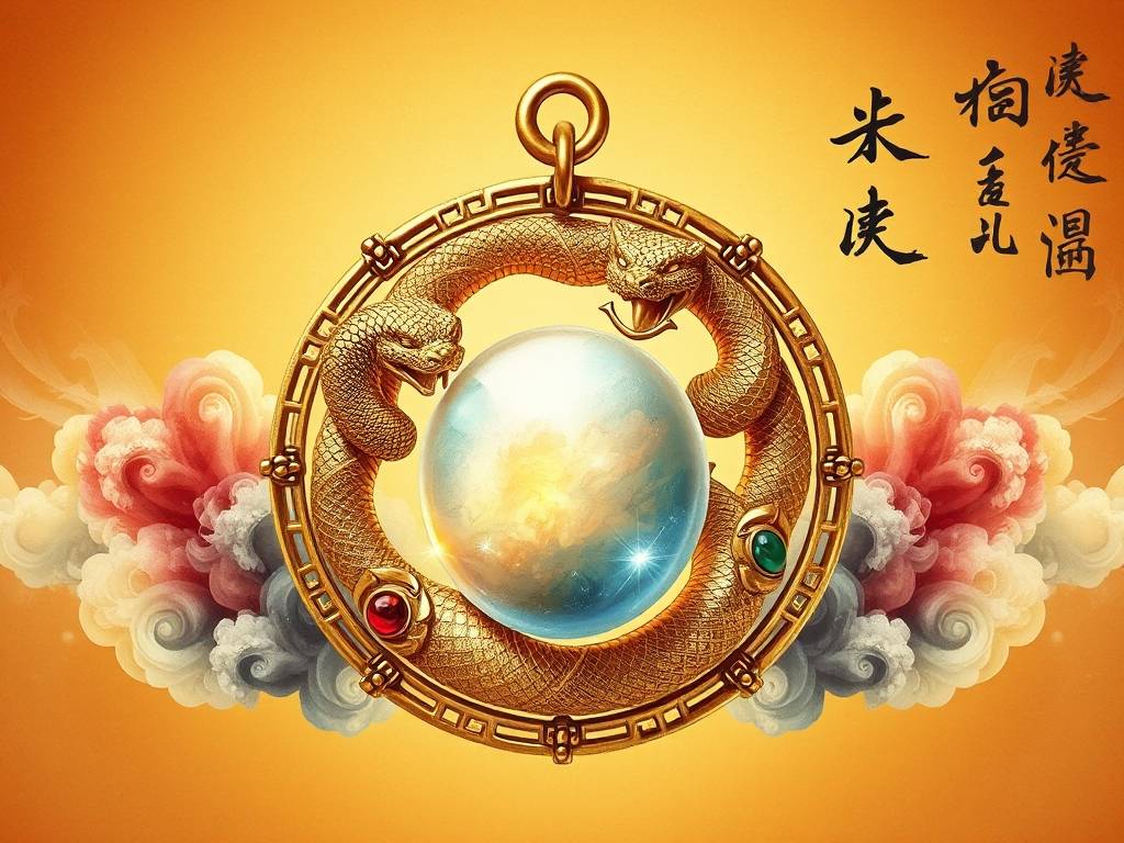 属蛇招财挂件(1)