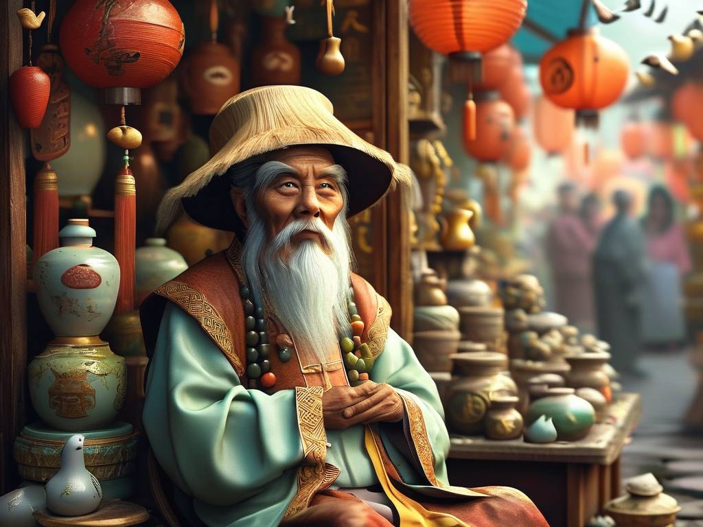 磁器口算命的老头