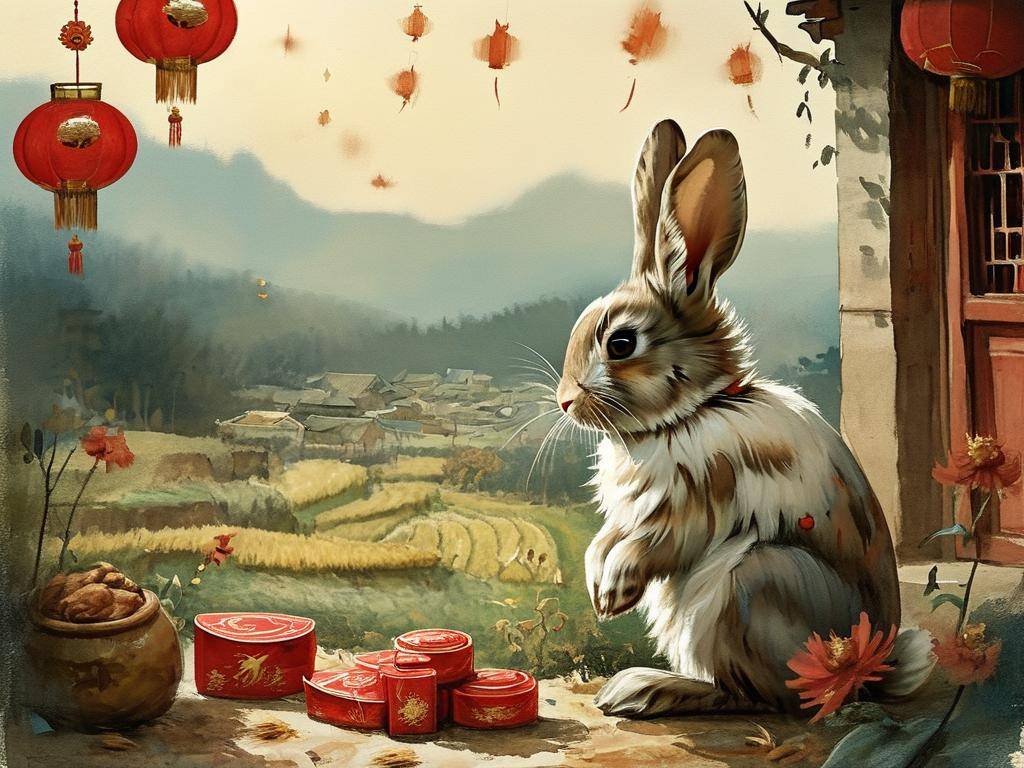 生肖兔遇到鼠年