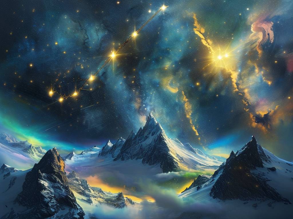 摩羯星座图片星空图(1)