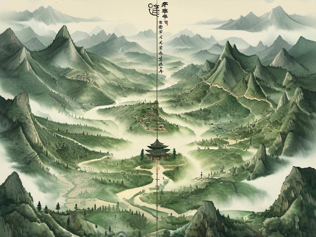 丘陵地形风水图解