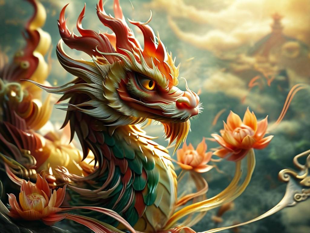 属龙人佩戴鸡吉祥物(1)