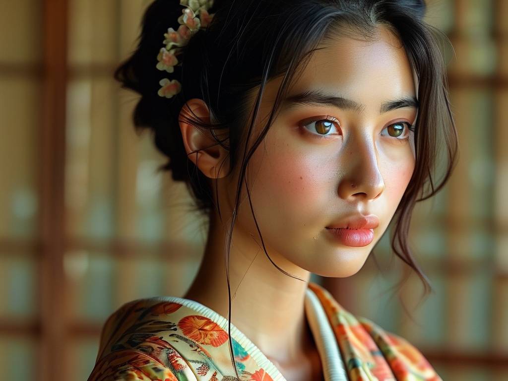 下颌线流畅的女生面相(1)