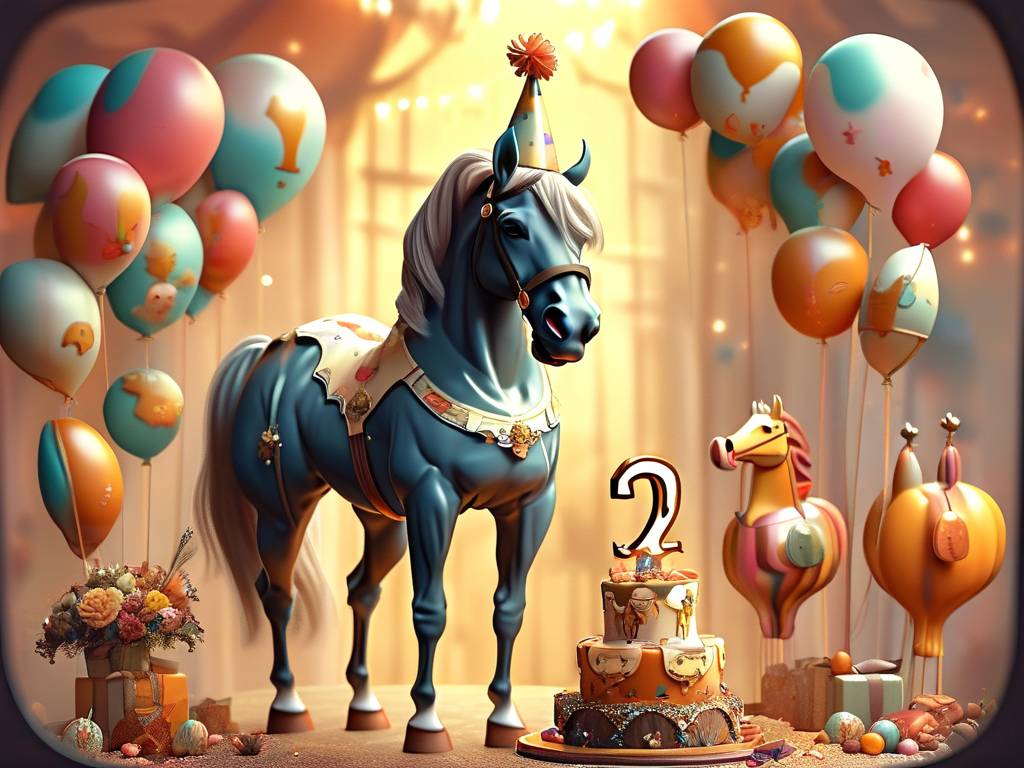 属马生日快乐图片卡通