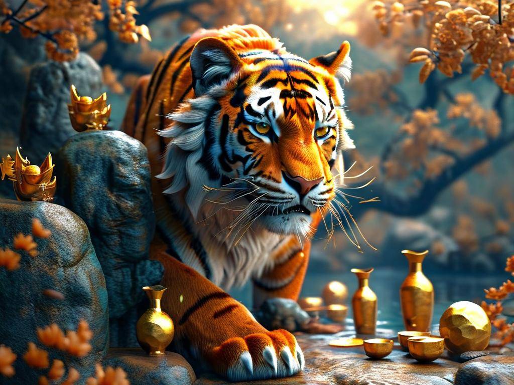 属虎财运位置图(1)