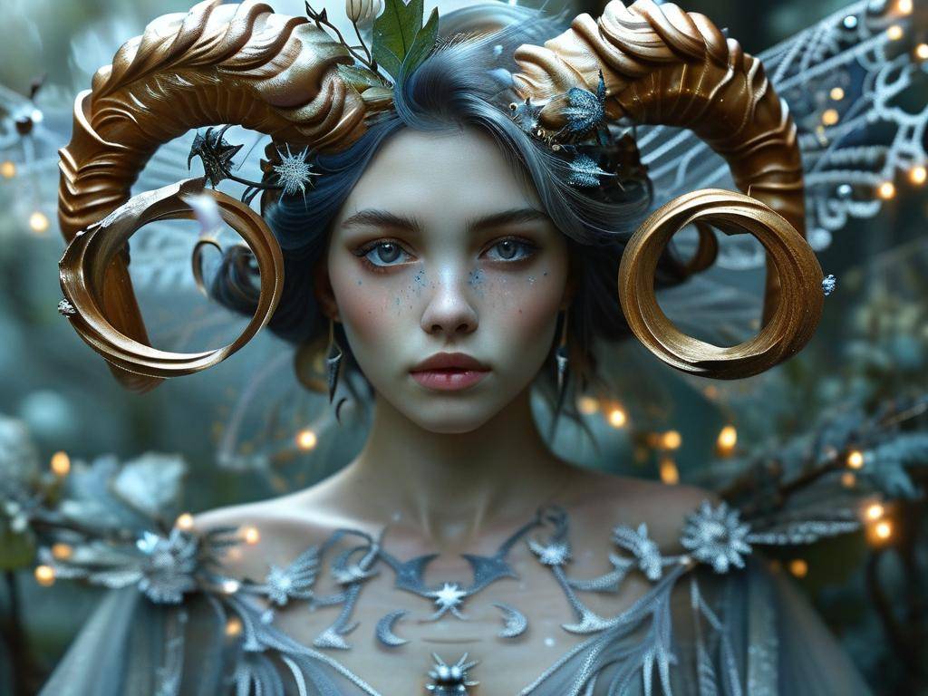 摩羯座的星座画法仙女