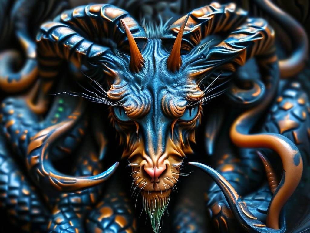 天蝎座恶魔纹身图案