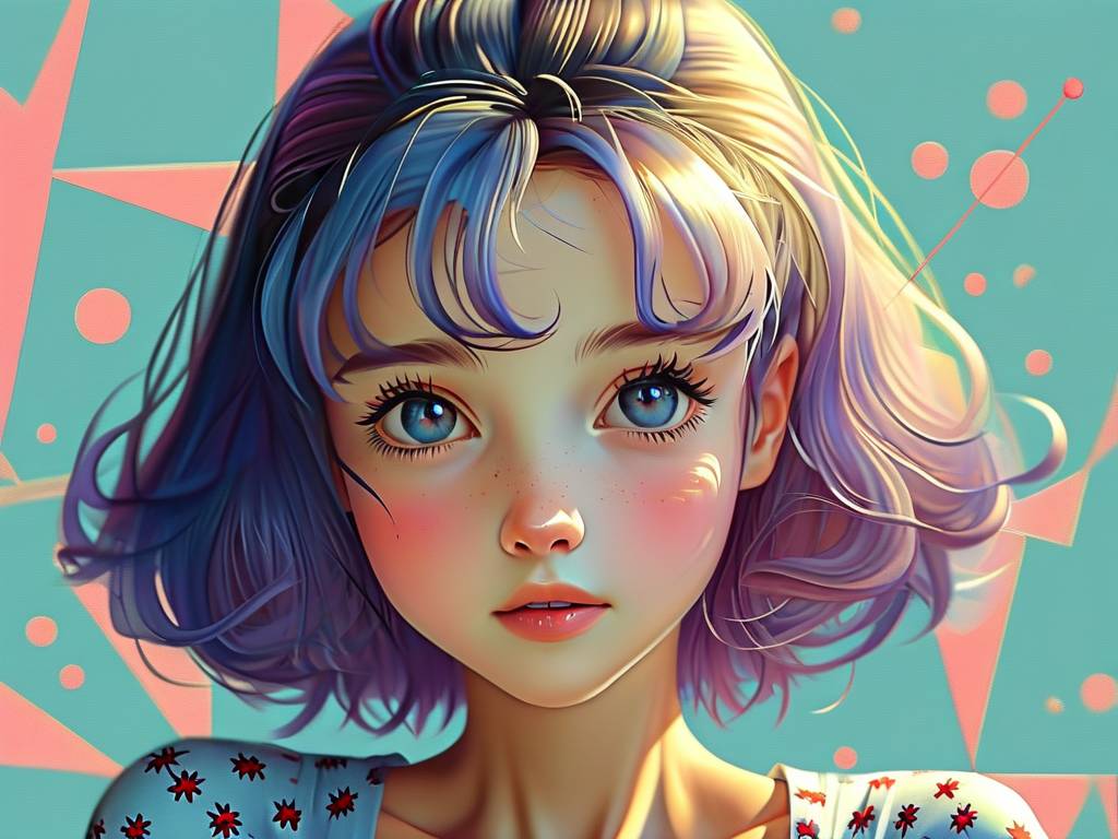 处女座动漫女生图片可爱呆萌头像
