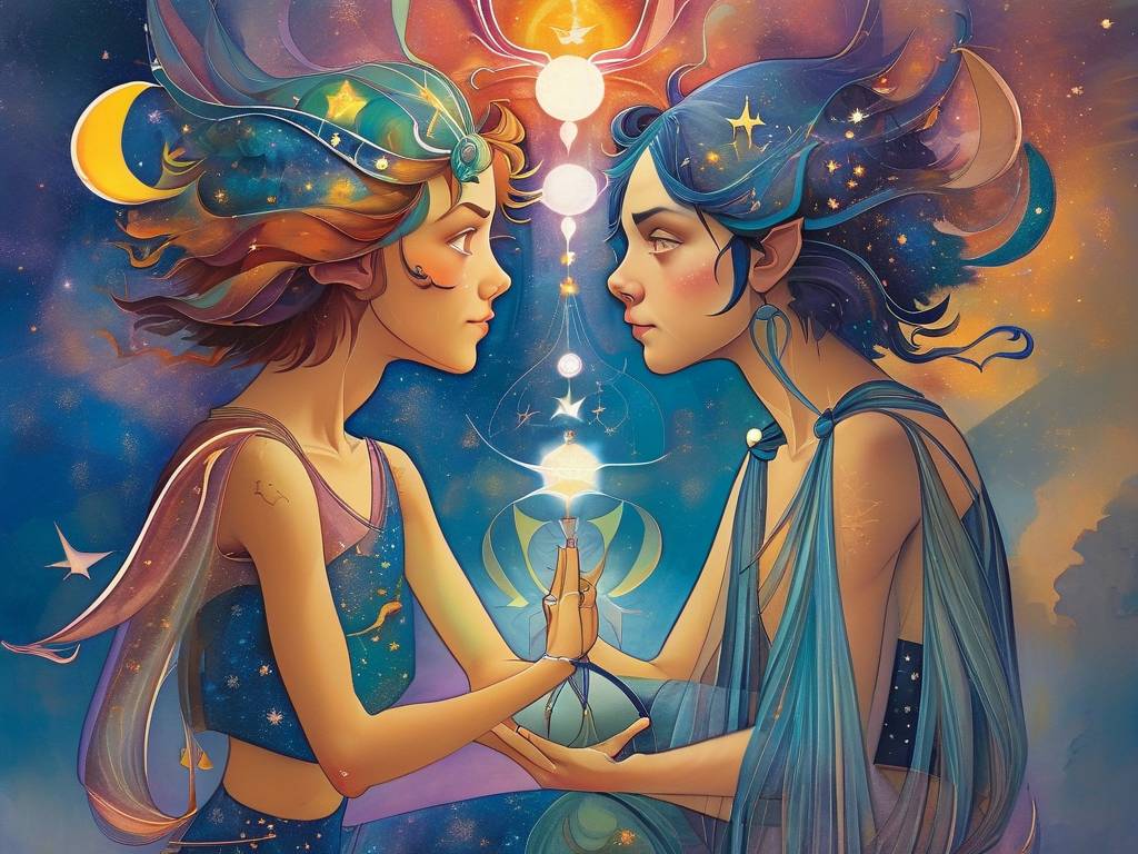 12星座双子座简笔画教程(1)