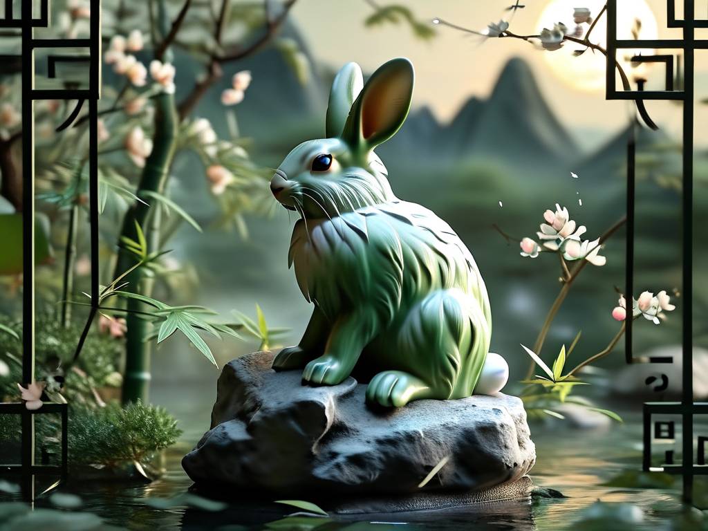 属兔人汽车挂件
