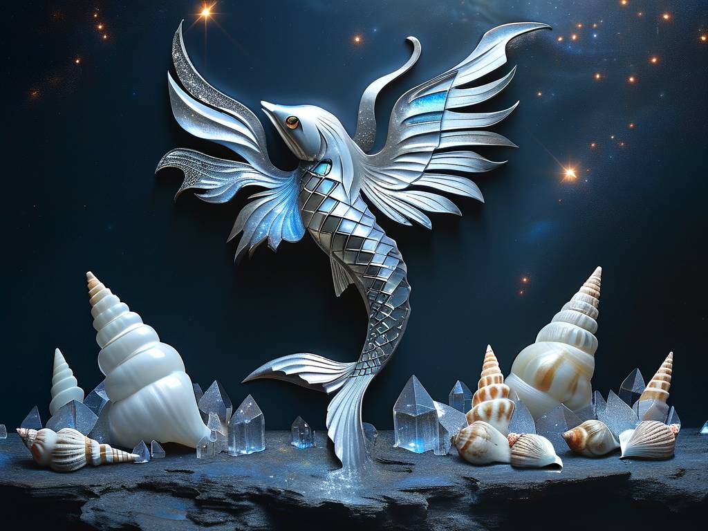 水瓶座图案标志画线的