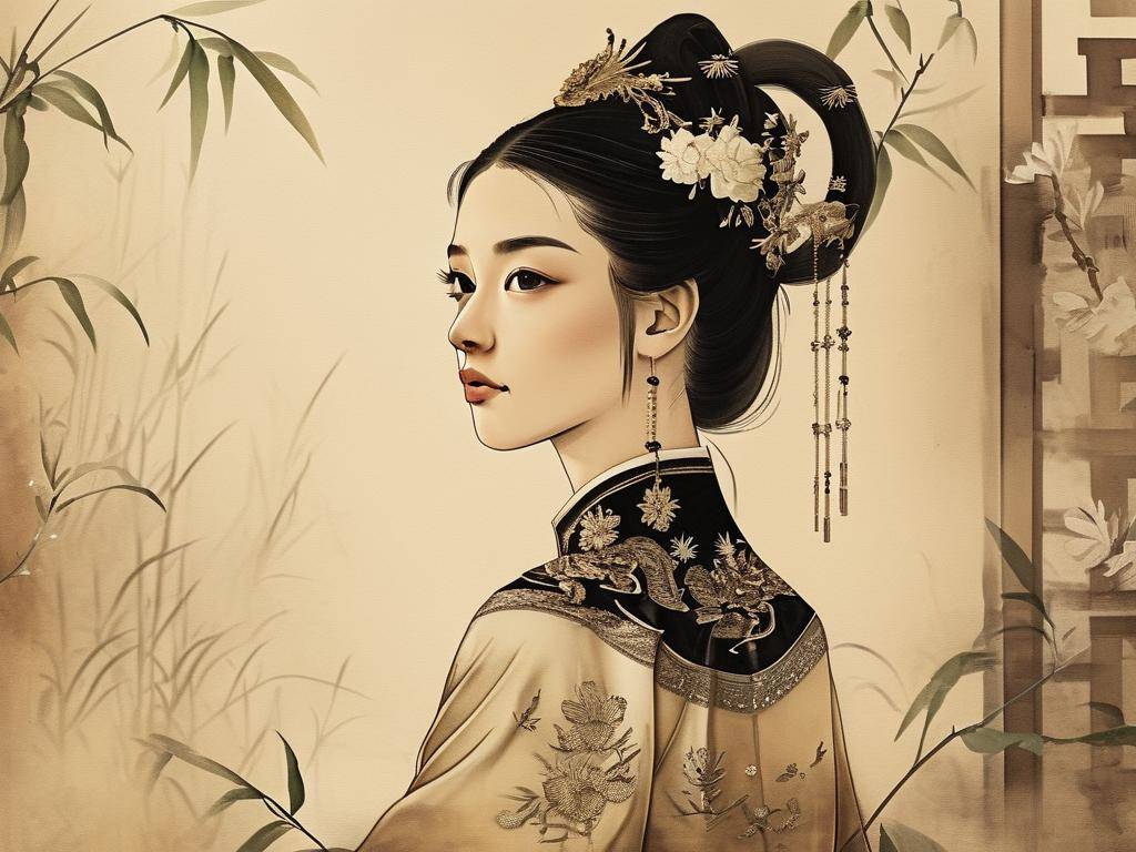 古装发型手绘图片大全(1)