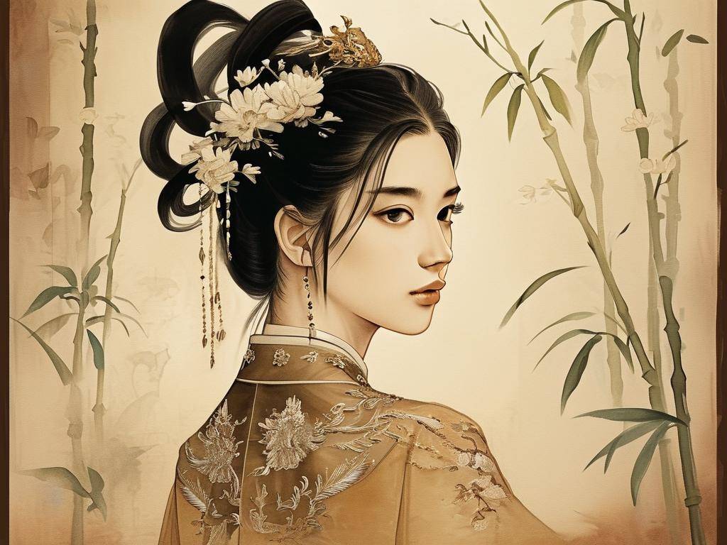 古装发型手绘图片大全