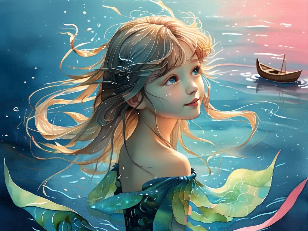 双鱼座的可爱小女生怎么画(1)