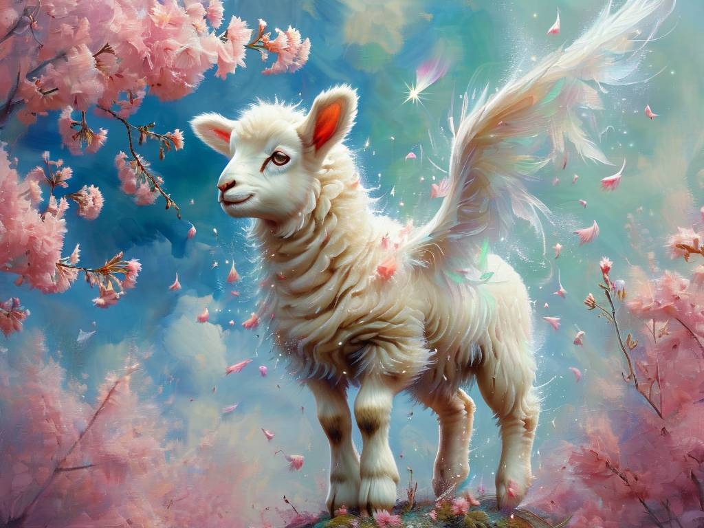 天上的小白羊还会变成什么样子呢