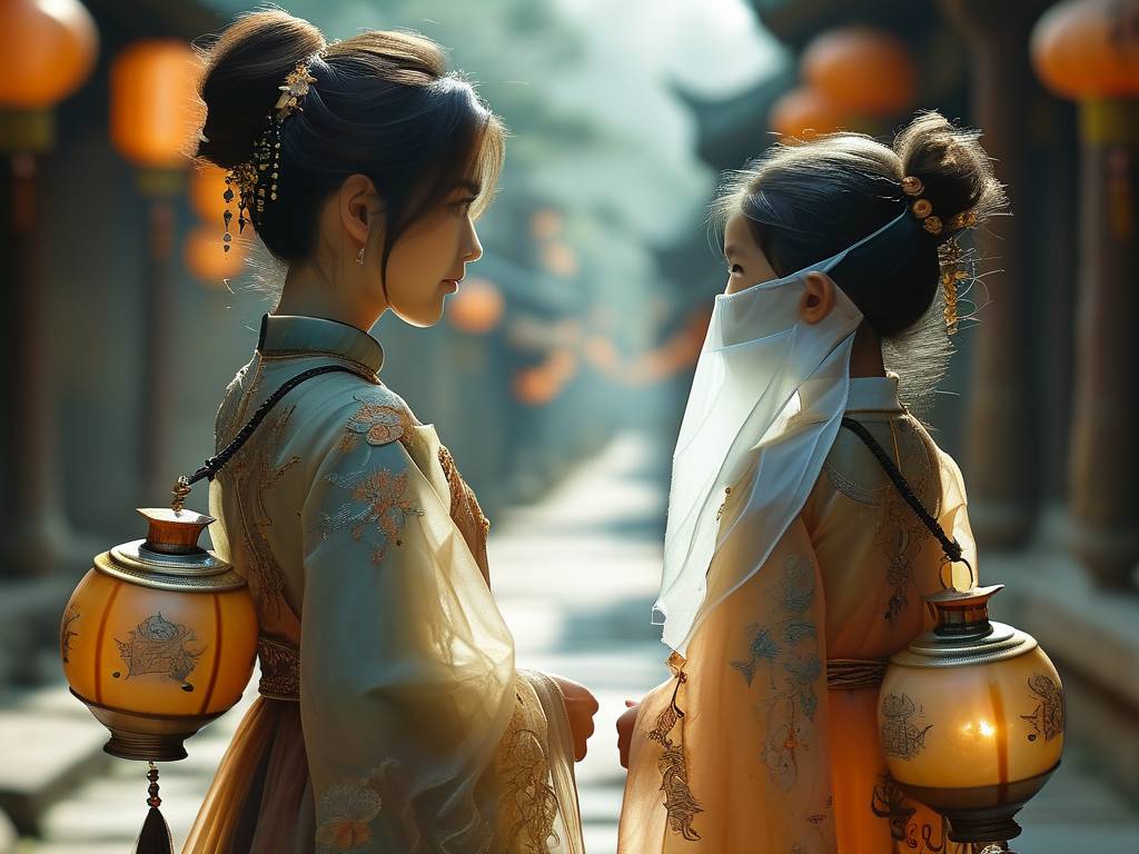 妈妈带女儿找阴阳先生看病