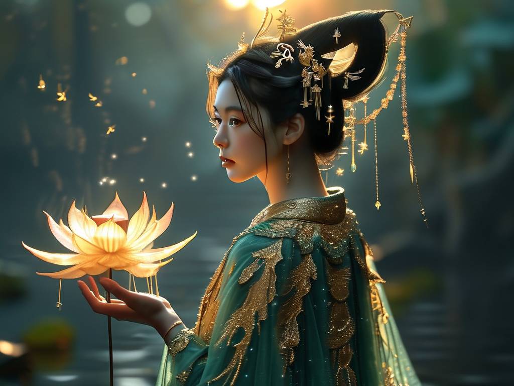 射手座古装少女图片