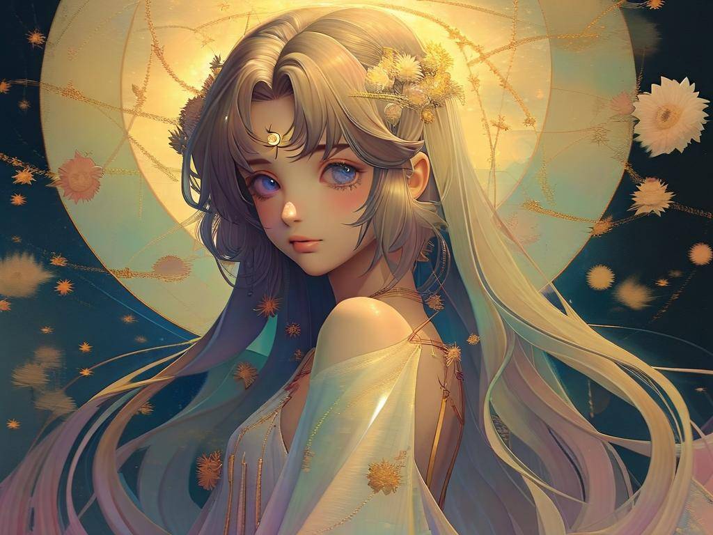 天秤座动漫头像女生 甜美