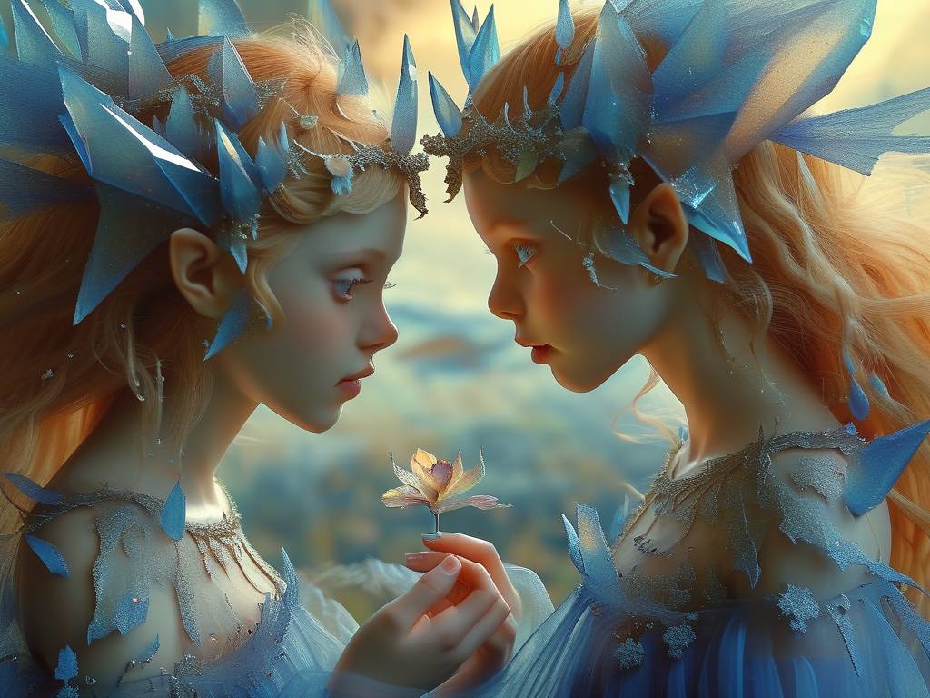 画一个双子座的公主简单的(1)
