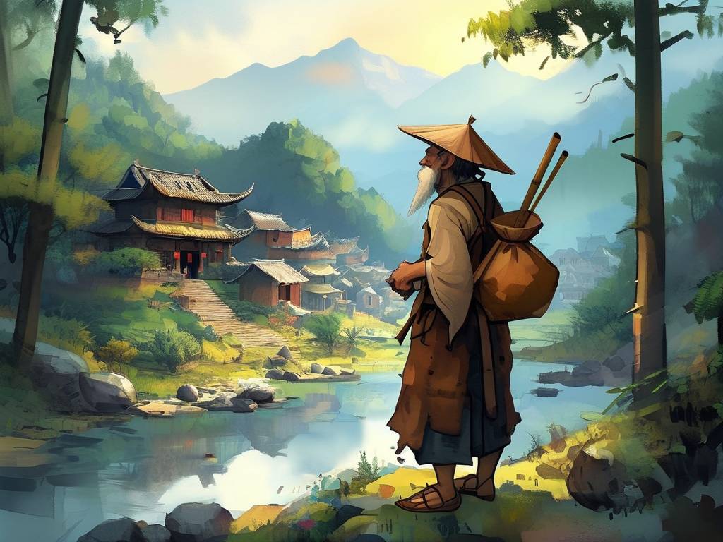 英叔为村庄看风水视频(1)