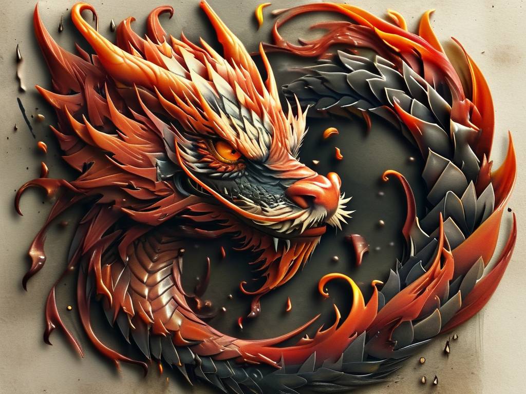 火龙纹身图案(1)