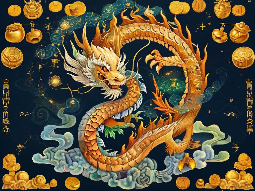 属龙财运方向八卦图(1)