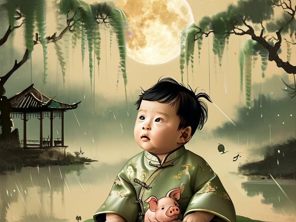 男宝宝属猪叫景灏(1)