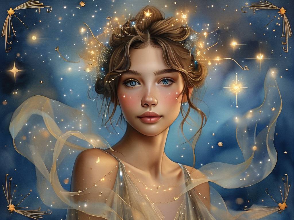 处女座头像女生版 可爱 梦幻星空(1)