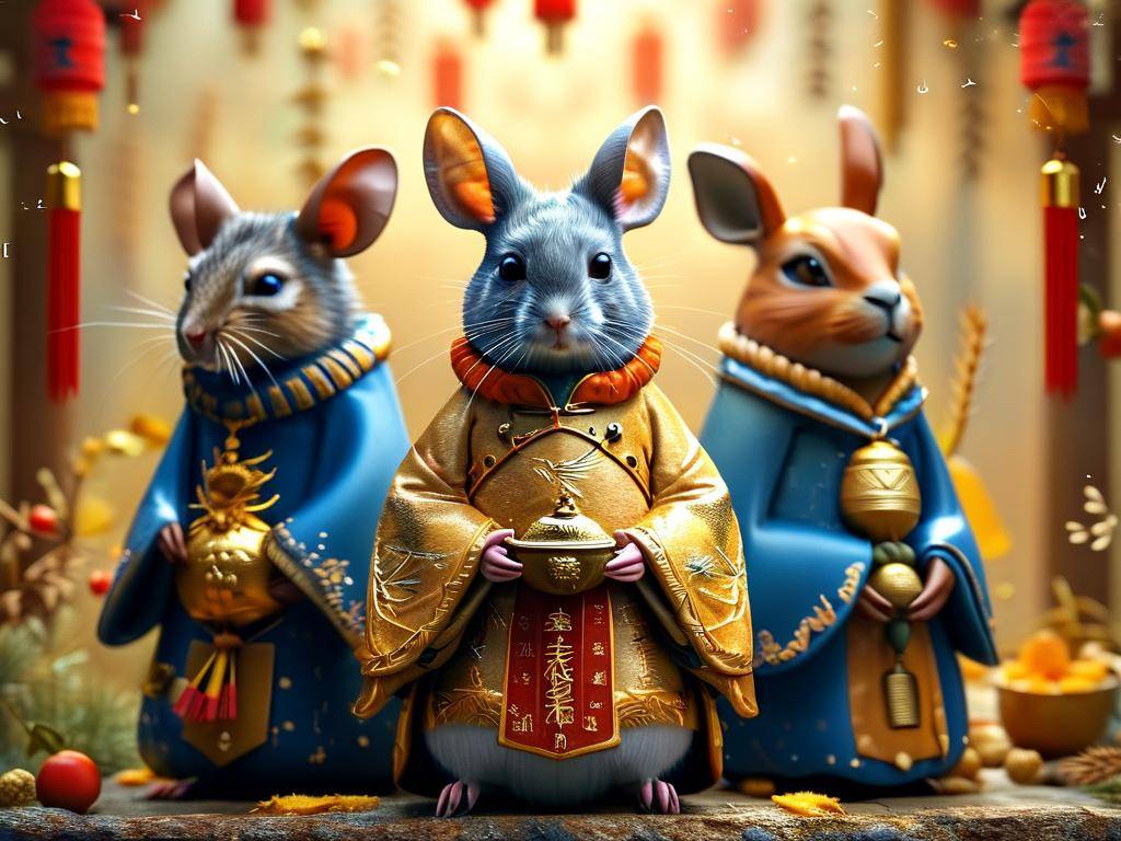 属鼠属牛属兔(属鼠属牛属兔吉祥物2024)(1)