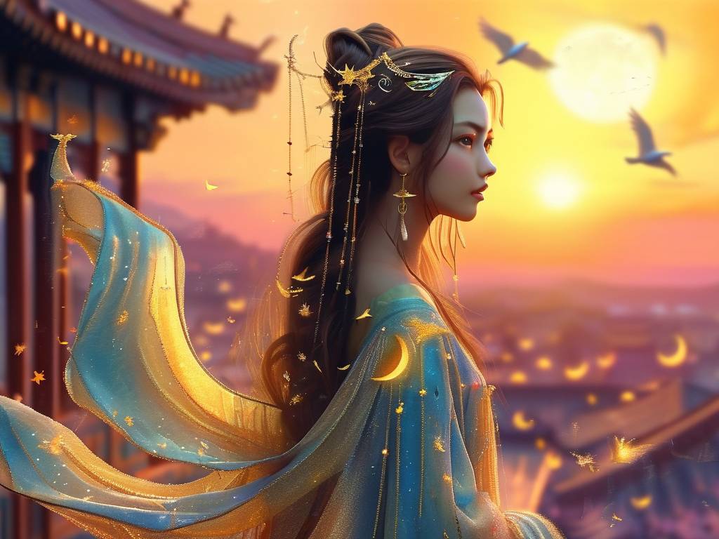 射手座动漫照片女生古风