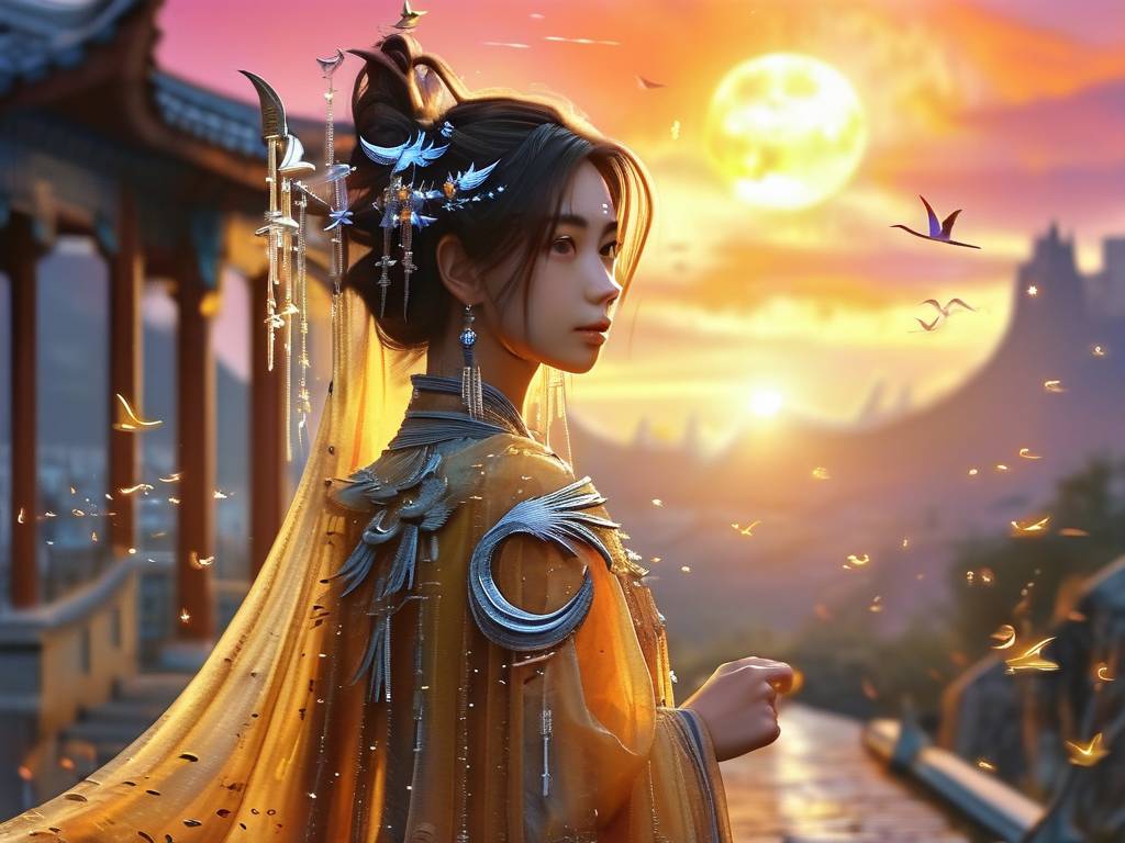 射手座动漫照片女生古风(1)