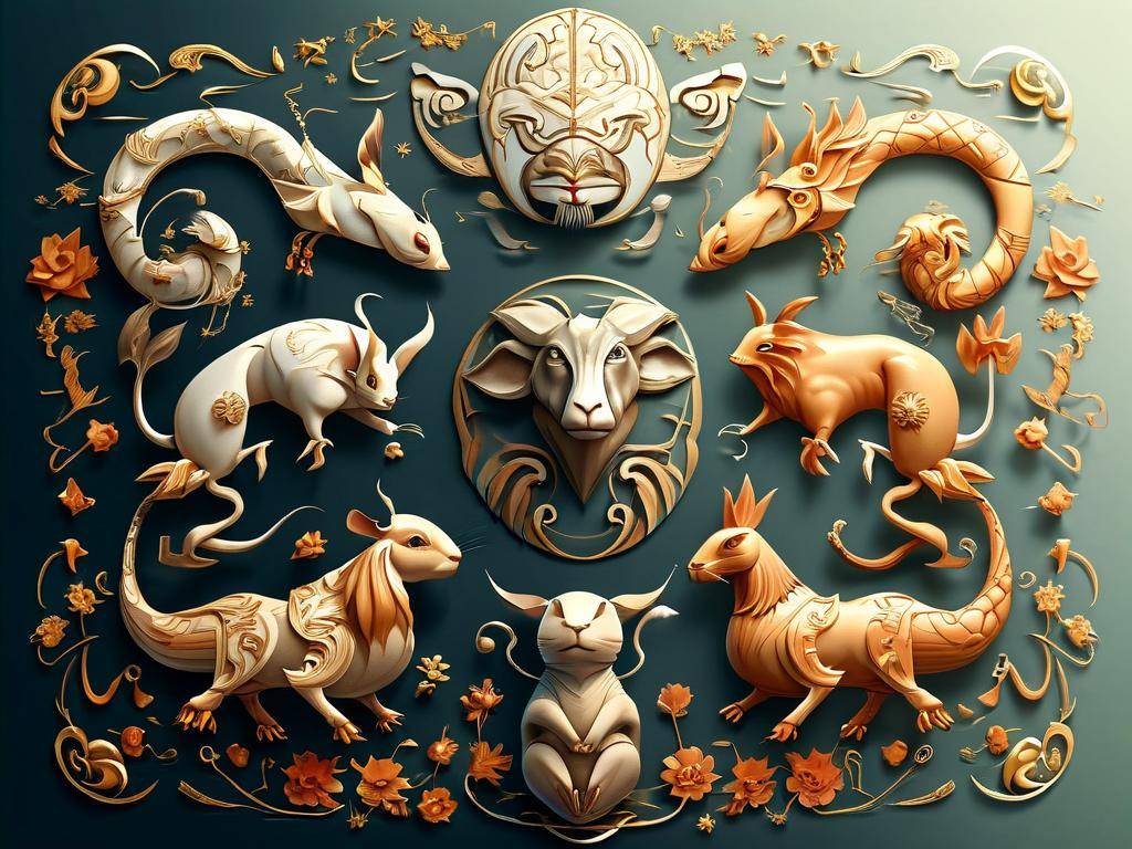 十二生肖艺术字体图片(1)
