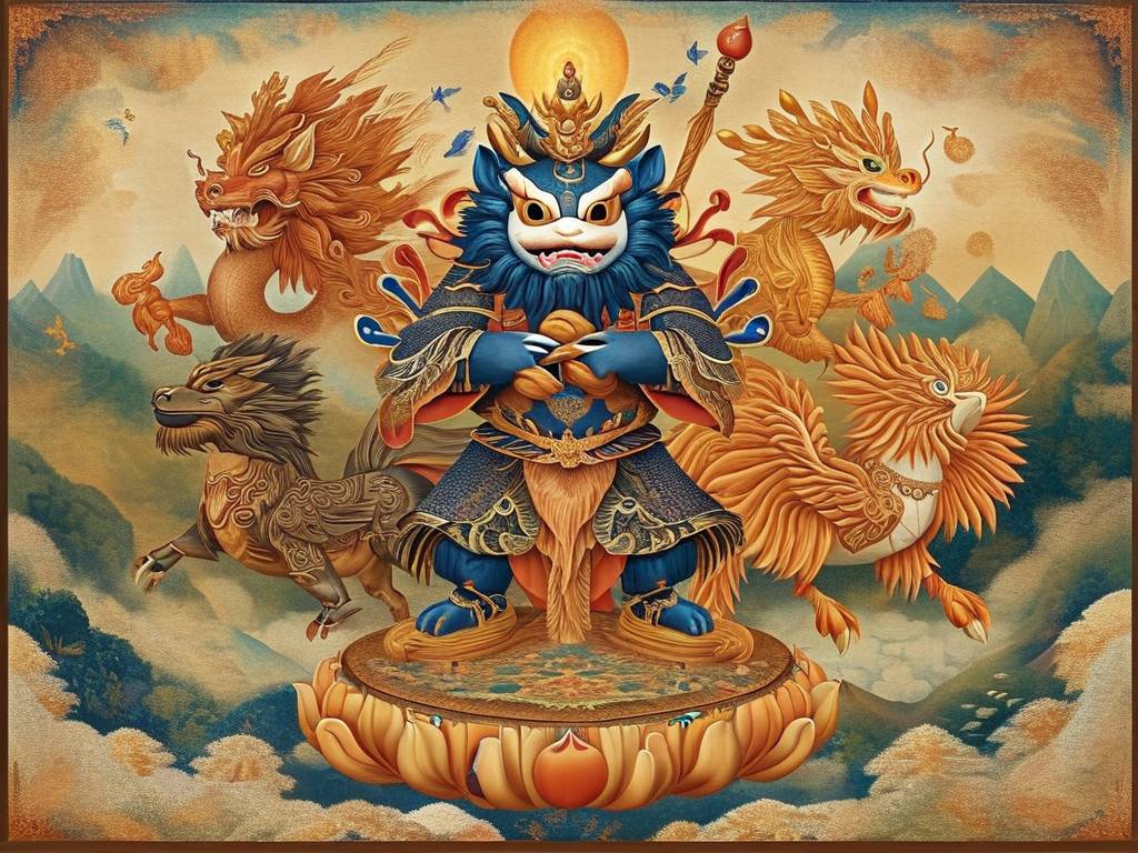 十二生肖唐卡守护神(1)