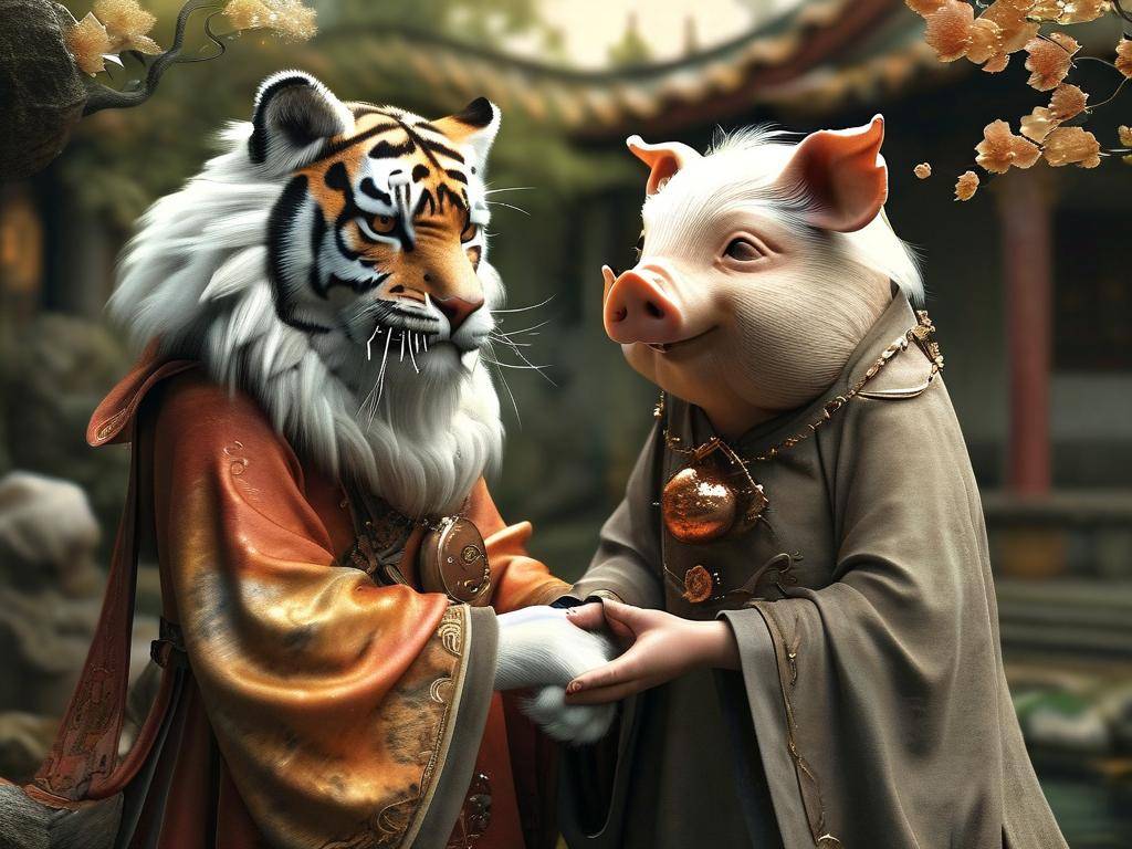 属虎的和属猪的合作发财吗