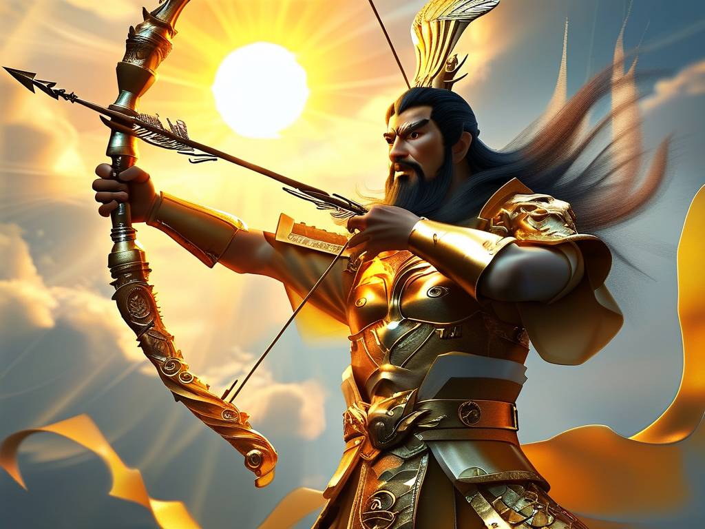 后羿黄金射手座高清图片