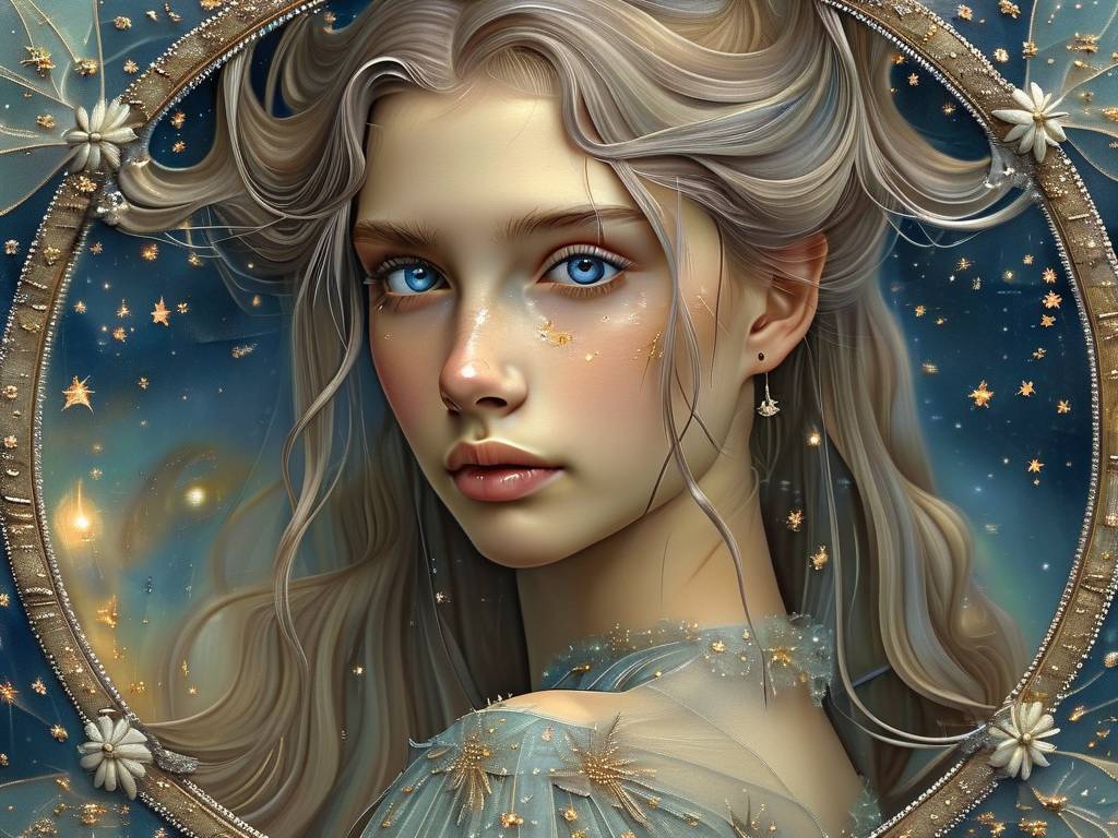 处女座头像 女生 星空梦幻