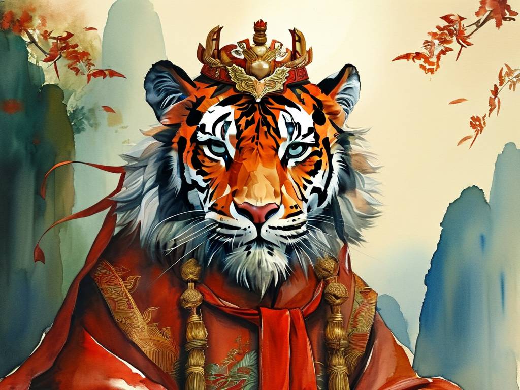 属虎吉祥物佩戴的正确方法(1)