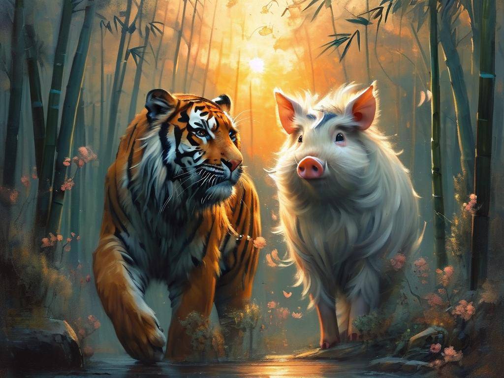 生肖 虎 猪