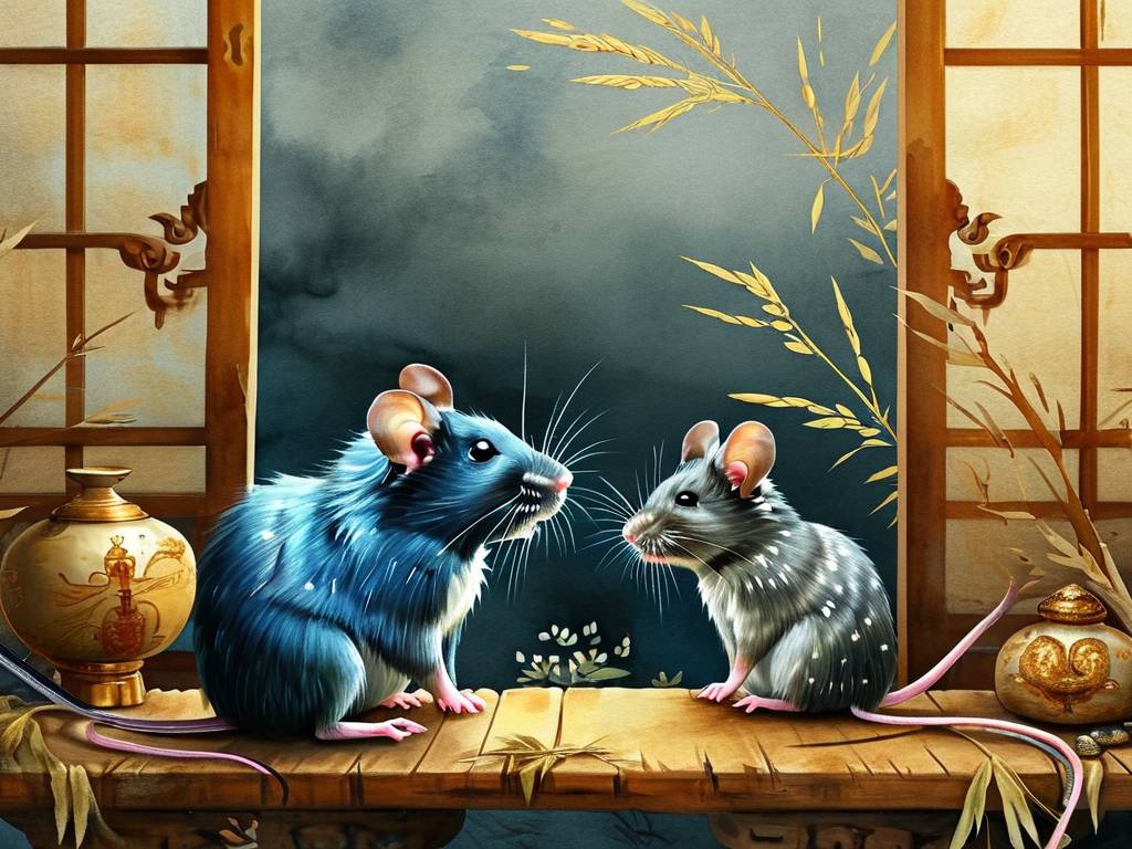 属鼠蓝和属鼠灰作品插图
